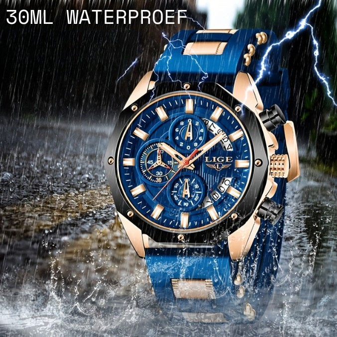 Cold Chapter™ Chrono Sport — Siliconen Band | Quartz | 30M Waterdicht