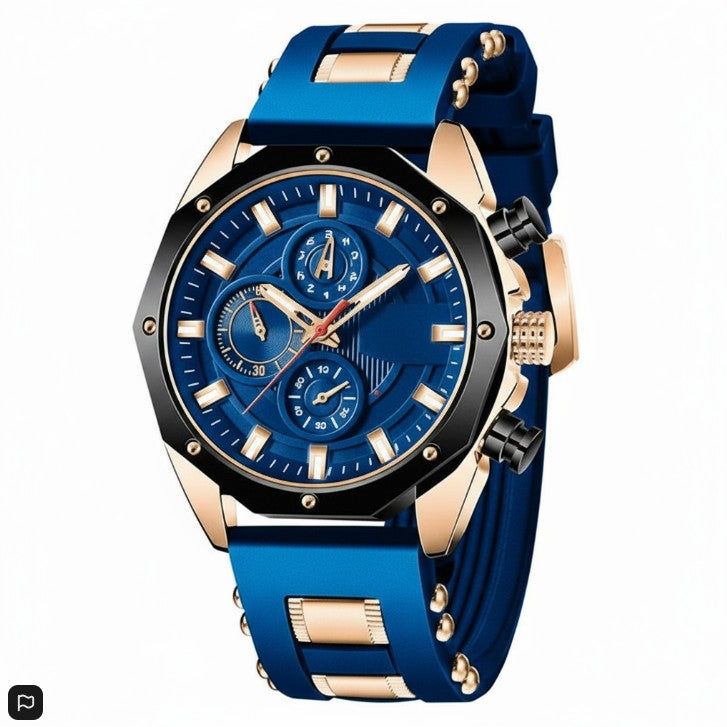 Cold Chapter™ Chrono Sport — Siliconen Band | Quartz | 30M Waterdicht